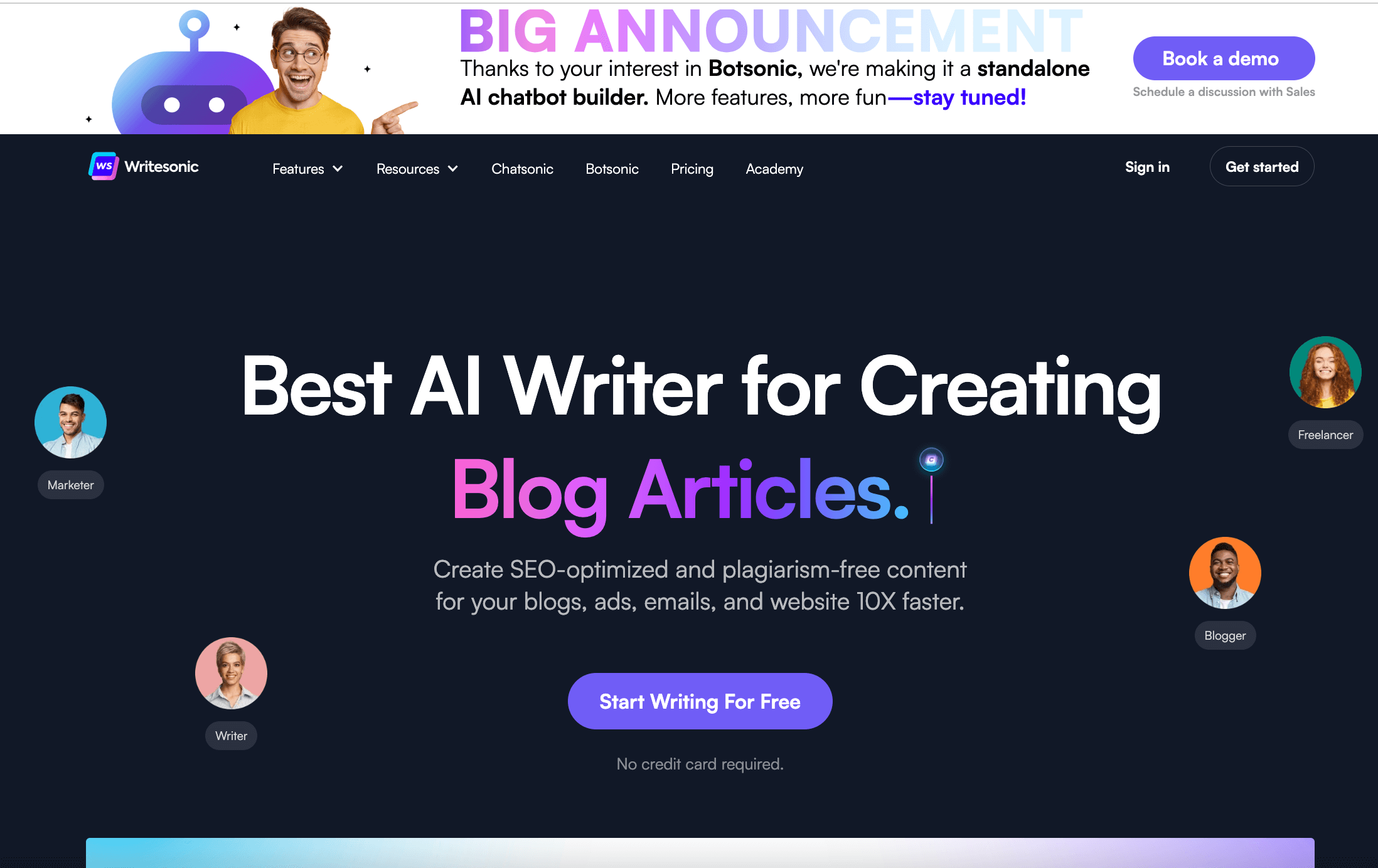 WriteSonic - Fast Content Generation For Writers