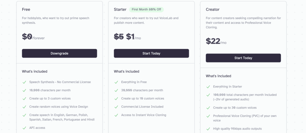 ElevenLabs Pricing 2023